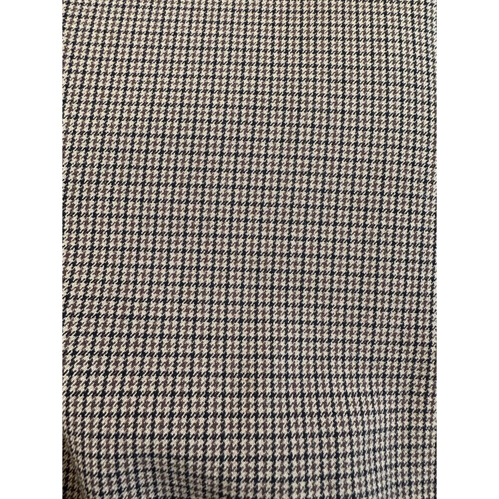 Abercrombie & Fitch Vest Houndstooth Waistcoat Brown Academia Plaid Button Up Sm - Picture 7 of 7